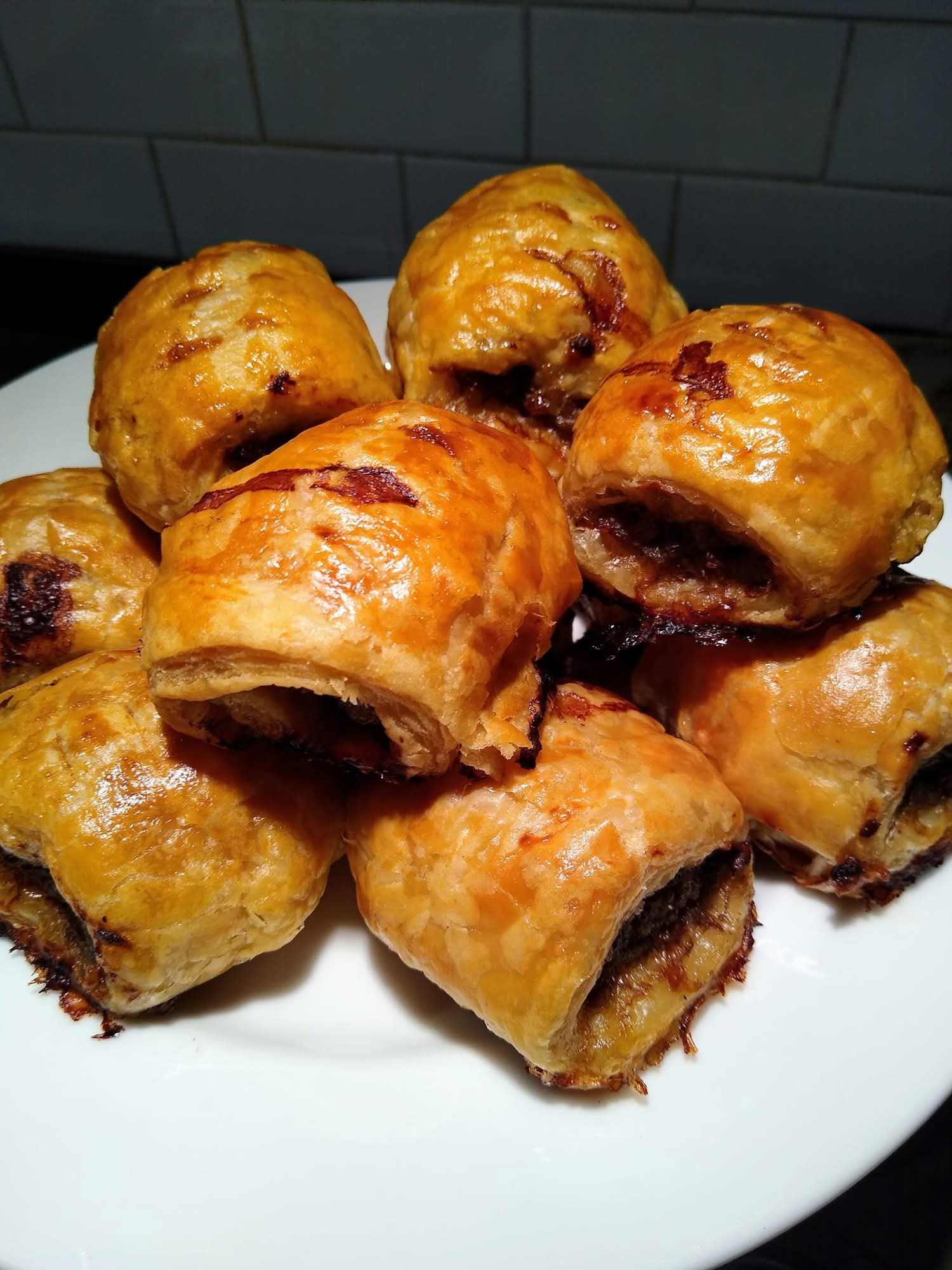 Homemade sausage rolls